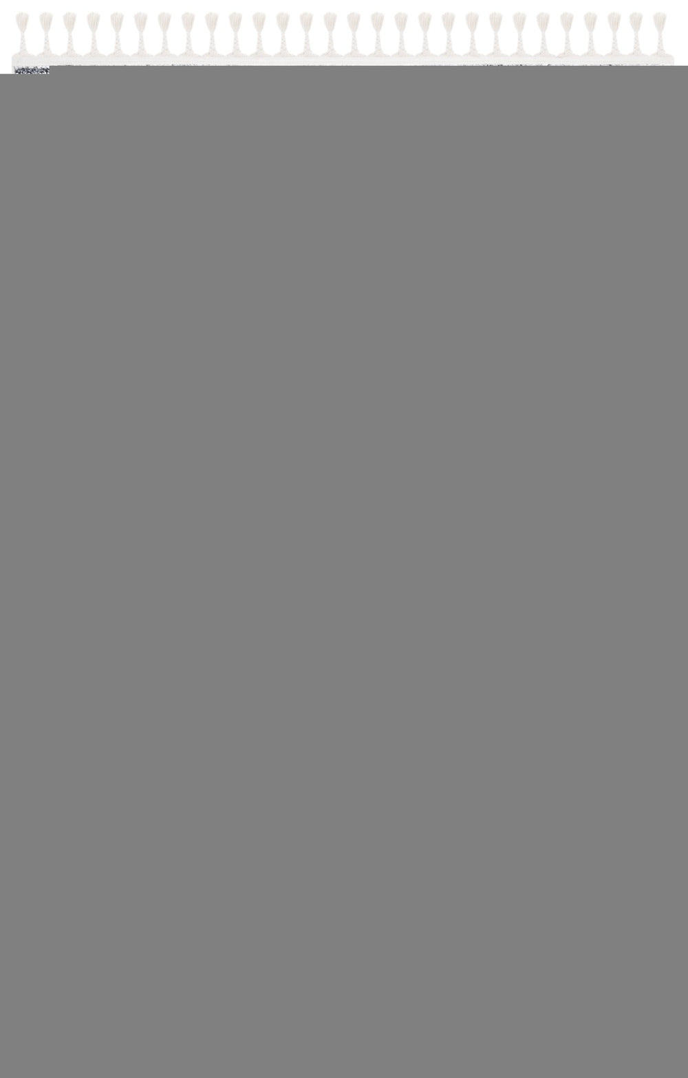 Safavieh Moroccan Tassel Shag Area Rug - Luxurious Softness With Elegant Grey Stripes For Cozy Living Spaces Grey ,Ivory Polypropylene Pile Mts620f-4