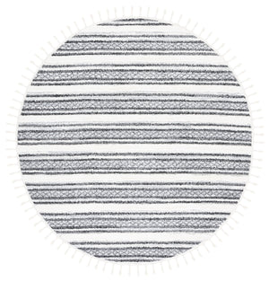 Safavieh Moroccan Tassel Shag Area Rug - Luxurious Softness With Elegant Grey Stripes For Cozy Living Spaces Grey ,Ivory Polypropylene Pile Mts620f-4