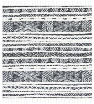 Safavieh Moroccan Tassel Shag Area Rug - Luxurious Black And Ivory Design For Stylish Home Décor Upgrade Black ,Ivory Polypropylene Pile Mts632z-7sq