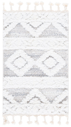 Safavieh Moroccan Tassel Shag Rug - Luxurious Power-loomed Creation For Timeless Elegance In Any Space Ivory ,Beige Polypropylene Pile Mts640a-4