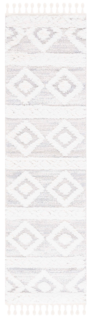 Safavieh Moroccan Tassel Shag Rug - Luxurious Power-loomed Creation For Timeless Elegance In Any Space Ivory ,Beige Polypropylene Pile Mts640a-4