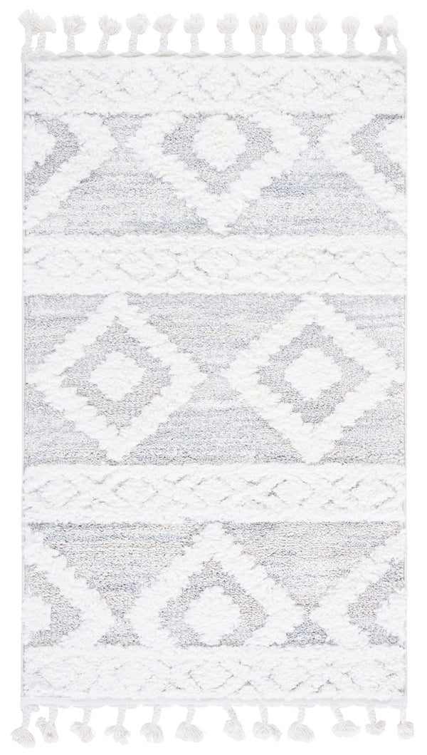 Safavieh Moroccan Tassel Shag Rug - Luxurious Power-loomed Creation For Timeless Elegance In Any Space Ivory ,Beige Polypropylene Pile Mts640a-4