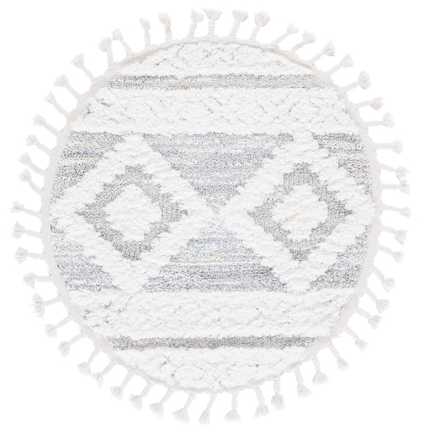 Safavieh Moroccan Tassel Shag Rug - Luxurious Power-loomed Creation For Timeless Elegance In Any Space Ivory ,Beige Polypropylene Pile Mts640a-4