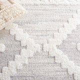 Safavieh Moroccan Tassel Shag 640 MTS640 Power Loomed Shag & Flokati Rug Ivory / Beige MTS640A-5SQ