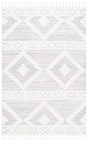 Safavieh Moroccan Tassel Shag Rug - Luxurious Power-loomed Creation For Timeless Elegance In Any Space Ivory ,Beige Polypropylene Pile Mts640a-4