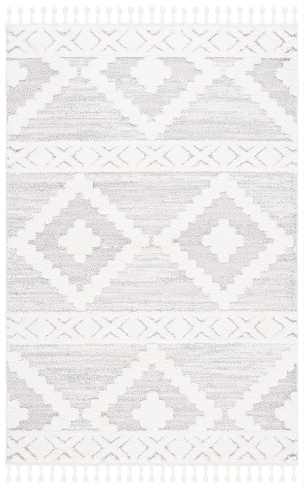 Safavieh Moroccan Tassel Shag Rug - Luxurious Power-loomed Creation For Timeless Elegance In Any Space Ivory ,Beige Polypropylene Pile Mts640a-4