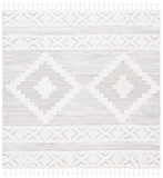 Safavieh Moroccan Tassel Shag 640 MTS640 Power Loomed Shag & Flokati Rug Ivory / Beige MTS640A-5SQ