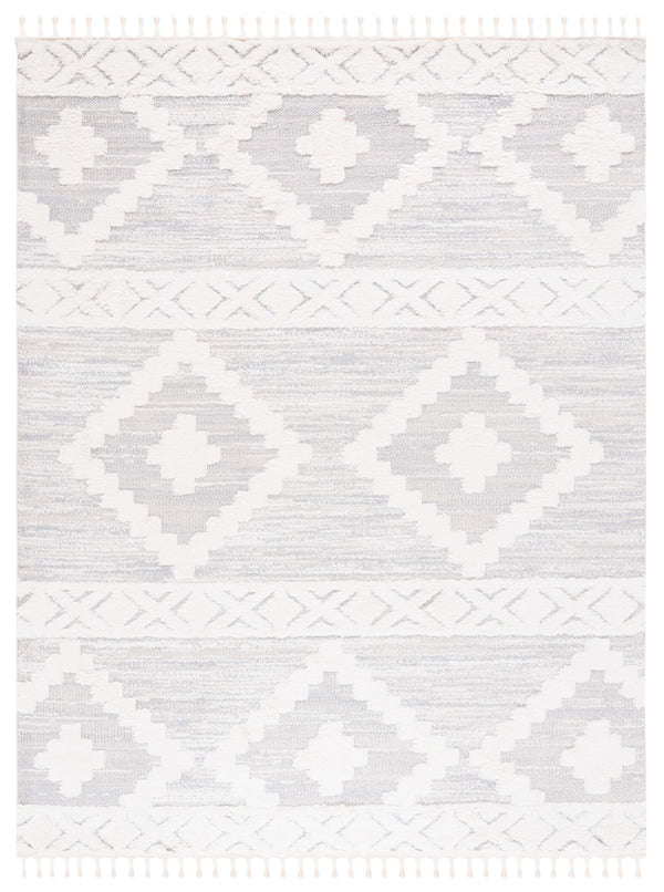 Safavieh Moroccan Tassel Shag Rug - Luxurious Power-loomed Creation For Timeless Elegance In Any Space Ivory ,Beige Polypropylene Pile Mts640a-4