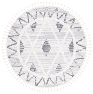 Safavieh Moroccan Tassel Shag Area Rug - Plush 2-inch Pile, Durable Power-loomed Design For Elegant Spaces Beige ,Grey Polypropylene Pile Mts642a-4