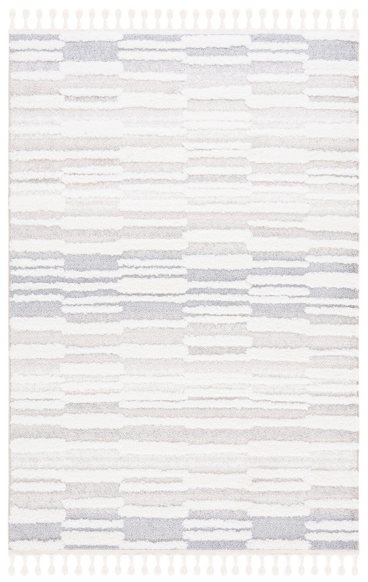 Safavieh Moroccan Tassel Shag 646 Power Loomed Shag & Flokati Rug X23 Beige / Ivory MTS646A-212