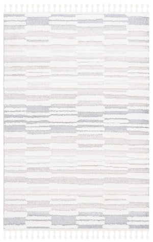 Safavieh Moroccan Tassel Shag Area Rug - Luxurious Comfort & Modern Style For Your Home Décor Ensemble Beige ,Ivory Polypropylene Pile Mts646a-4r