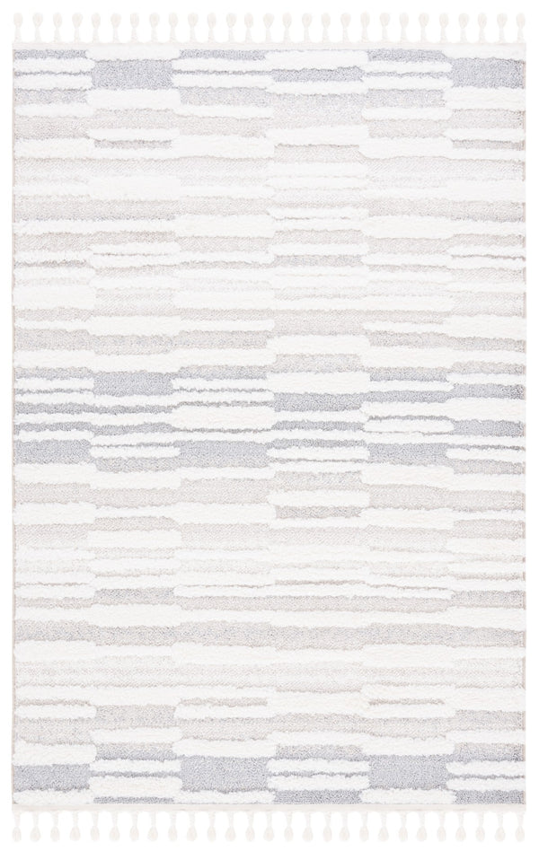 Safavieh Moroccan Tassel Shag Area Rug - Luxurious Comfort & Modern Style For Your Home Décor Ensemble Beige ,Ivory Polypropylene Pile Mts646a-4r