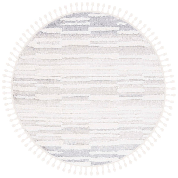 Safavieh Moroccan Tassel Shag Area Rug - Luxurious Comfort & Modern Style For Your Home Décor Ensemble Beige ,Ivory Polypropylene Pile Mts646a-4r