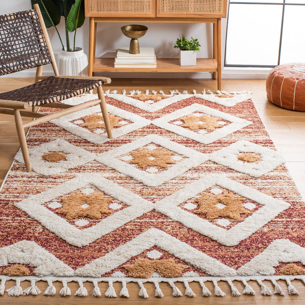Safavieh Moroccan Tassel Shag 664 Power Loomed Shag & Flokati Rug MTS664P-5SQ