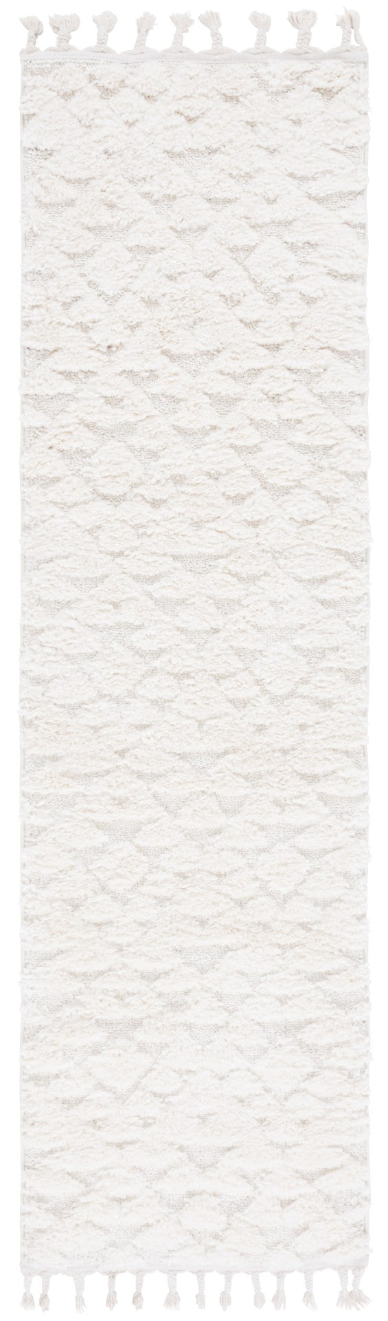 Safavieh Moroccan Tassel Shag Rug - Elegant Bohemian Design For Cozy Home Decor - Turkish Quality Craftsmanship Ivory 65% Polypropylene,35% Jute + Poly,Cotton Mts688c-210