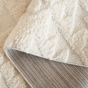 Safavieh Moroccan Tassel Shag 688 Power Loomed Polypropylene Pile Shag & Flokati Rug Ivory MTS688C-7SQ