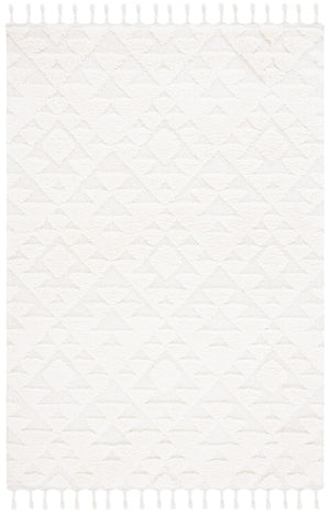 Safavieh Moroccan Tassel Shag Rug - Elegant Bohemian Design For Cozy Home Decor - Turkish Quality Craftsmanship Ivory 65% Polypropylene,35% Jute + Poly,Cotton Mts688c-210