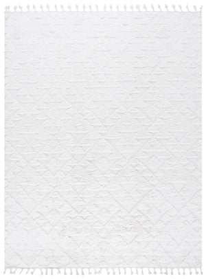 Safavieh Moroccan Tassel Shag Rug - Elegant Bohemian Design For Cozy Home Decor - Turkish Quality Craftsmanship Ivory 65% Polypropylene,35% Jute + Poly,Cotton Mts688c-210