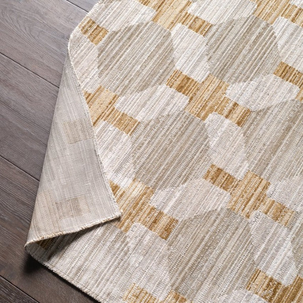 Jaipur Living Jaipur Taylen Power-Loomed Area Rug In Muted Gray, Yellow And Gold Mosaic For Modern Durable Style 5'X7'10" RUG166342