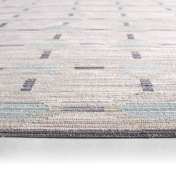 Jaipur Living Jaipur Modern Alaric Power-Loomed Blue And Gray Mosaic Area Rug — Low Pile, Durable Synthetic Finish 7'6"X9'7" RUG166355