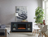 Tatum White 66" Fireplace Console MUU1942-WHI Aspenhome