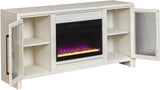 Tatum White 66" Fireplace Console MUU1942-WHI Aspenhome