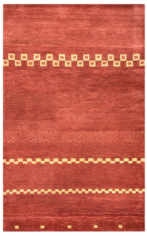Rizzy Mojave MV3160 Hand Tufted Transitional Wool Rug Rust 8' x 10'