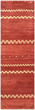 Rizzy Mojave MV3160 Hand Tufted Transitional Wool Rug Rust 2'6" x 8'