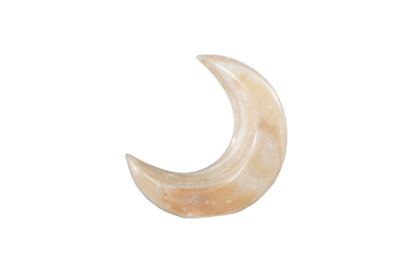 Phillips Collection Onyx Moon Sculpture - Hand-Carved Large Accent Piece in Assorted Earthy Tones for Elegant Decor MX119945