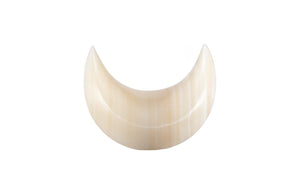 Phillips Collection Onyx Moon Sculpture - Hand-Carved Celestial Decor, Unique Off White Stone Accent for Modern Homes MX119946