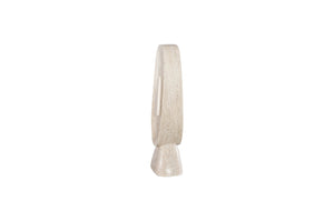 Phillips Collection Marble Bellagio Sculpture - Hand-Finished White Marble Accent for Modern and Classic Interiors Male MX120499