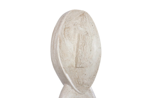 Phillips Collection Marble Bellagio Sculpture - Hand-Finished White Marble Accent for Modern and Classic Interiors Female MX120500