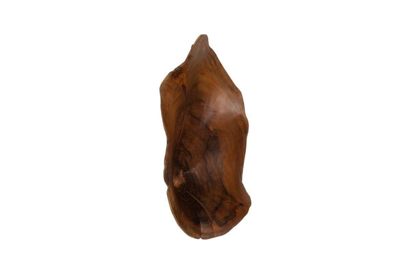 Phillips Collection Arruga Carved Wood Wall Art with Bleached Grain Rings for Coastal Minimalist Decor Brown 18 L x 3 W x 22 H MX121878