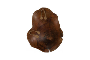 Phillips Collection Arruga Carved Wood Wall Art with Bleached Grain Rings for Coastal Minimalist Decor Brown 18 L x 3 W x 22 H MX121878