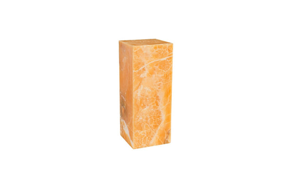 Phillips Collection Onyx Prism Lamp - Stunning Orange Glow, Unique Design, Perfect For Home Decor & Ambient Lighting Orange,Amber,White Stone ,Onyx Mx87616