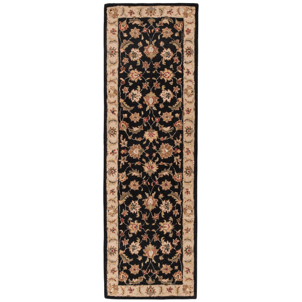Jaipur Living Mythos Selene My03 Tufted Handmade 100% Wool Traditional Oriental Indoor Rug Black, Beige 100% Wool, 100% Cotton Rug102981