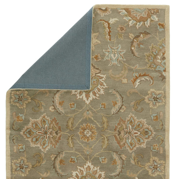 Jaipur Living Jaipur Living Abers Wool Tufted Medallion Rug Neutral Floral Vine for Elegant Rooms 8' x 10' RUG113286
