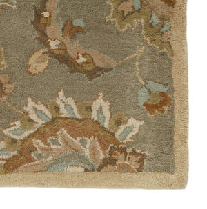 Jaipur Living Jaipur Living Abers Wool Tufted Medallion Rug Neutral Floral Vine for Elegant Rooms 8' x 10' RUG113286