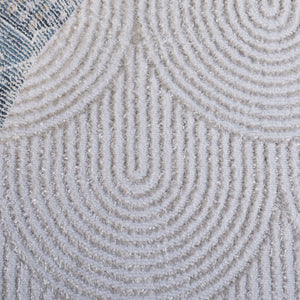 Safavieh Maya Contemporary Round Area Rug - Elegant Ivory And Beige Design For Modern Home Décor Ivory ,Beige 28%  Jute,23% Polyester Shrink,20% Polyester,15% Adhesive Material,14% Polyester Flash Mya102a-7r