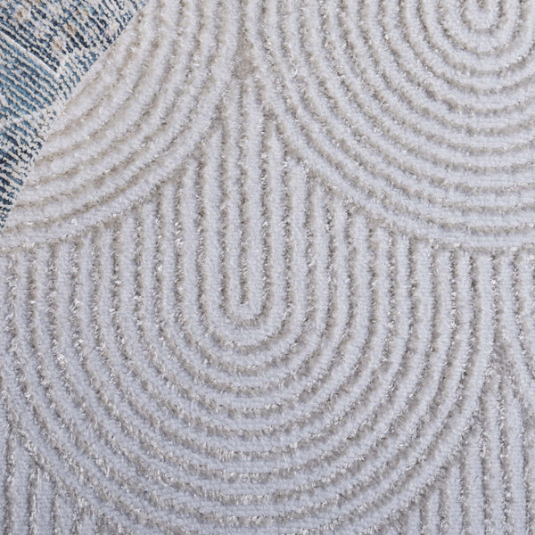 Safavieh Maya Contemporary Round Area Rug - Elegant Ivory And Beige Design For Modern Home Décor Ivory ,Beige 28%  Jute,23% Polyester Shrink,20% Polyester,15% Adhesive Material,14% Polyester Flash Mya102a-7r