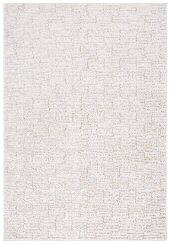Safavieh Maya Modern Geometric Area Rug - Elegant Ivory And Beige Design For Stylish Living Spaces Ivory ,Beige 28%  Jute,23% Polyester Shrink,20% Polyester,15% Adhesive Material,14% Polyester Flash Mya107a-7sq