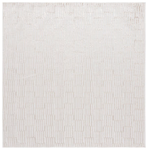 Safavieh Maya Modern Geometric Area Rug - Elegant Ivory And Beige Design For Stylish Living Spaces Ivory ,Beige 28%  Jute,23% Polyester Shrink,20% Polyester,15% Adhesive Material,14% Polyester Flash Mya107a-7sq
