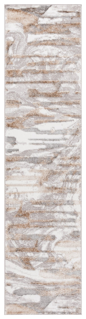 Safavieh Maya Modern Abstract Area Rug In Elegant Ivory And Grey Beige - Perfect For Any Room Décor Ivory ,Grey Beige 28%  Jute,23% Polyester Shrink,20% Polyester,15% Adhesive Material,14% Polyester Flash Mya110a-7r