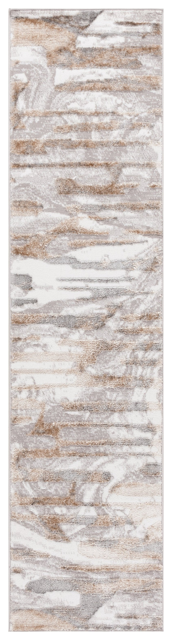 Safavieh Maya Modern Abstract Area Rug In Elegant Ivory And Grey Beige - Perfect For Any Room Décor Ivory ,Grey Beige 28%  Jute,23% Polyester Shrink,20% Polyester,15% Adhesive Material,14% Polyester Flash Mya110a-7r