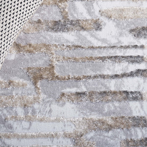 Safavieh Maya Modern Abstract Area Rug In Elegant Ivory And Grey Beige - Perfect For Any Room Décor Ivory ,Grey Beige 28%  Jute,23% Polyester Shrink,20% Polyester,15% Adhesive Material,14% Polyester Flash Mya110a-7r