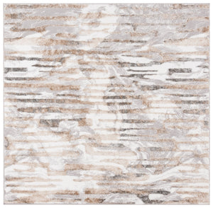 Safavieh Maya Modern Abstract Area Rug In Elegant Ivory And Grey Beige - Perfect For Any Room Décor Ivory ,Grey Beige 28%  Jute,23% Polyester Shrink,20% Polyester,15% Adhesive Material,14% Polyester Flash Mya110a-7r