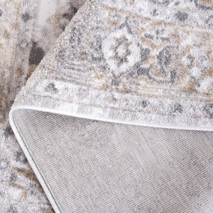 Safavieh Maya Modern Area Rug With Elegant Central Medallion Design For Timeless Home Décor Charm Ivory ,Grey Beige 28%  Jute,23% Polyester Shrink,20% Polyester,15% Adhesive Material,14% Polyester Flash Mya111a-28