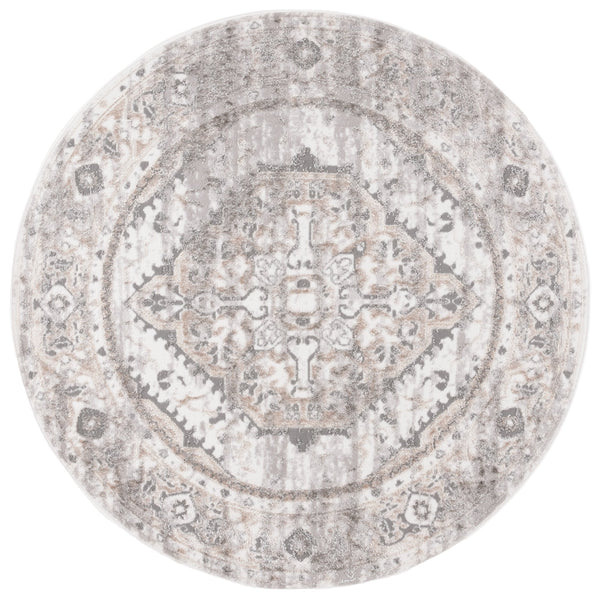 Safavieh Maya Modern Area Rug With Elegant Central Medallion Design For Timeless Home Décor Charm Ivory ,Grey Beige 28%  Jute,23% Polyester Shrink,20% Polyester,15% Adhesive Material,14% Polyester Flash Mya111a-28