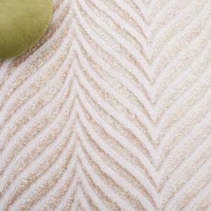 Safavieh Maya Exquisite Modern Chevron Area Rug For Timeless Elegance And Comfort In Any Home Decor Ivory ,Beige 28%  Jute,23% Polyester Shrink,20% Polyester,15% Adhesive Material,14% Polyester Flash Mya112a-7sq