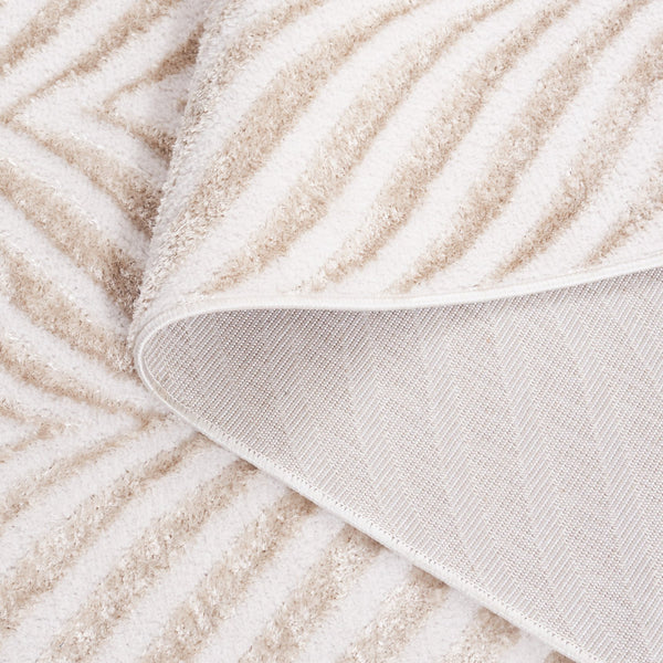 Safavieh Maya Exquisite Modern Chevron Area Rug For Timeless Elegance And Comfort In Any Home Decor Ivory ,Beige 28%  Jute,23% Polyester Shrink,20% Polyester,15% Adhesive Material,14% Polyester Flash Mya112a-7sq